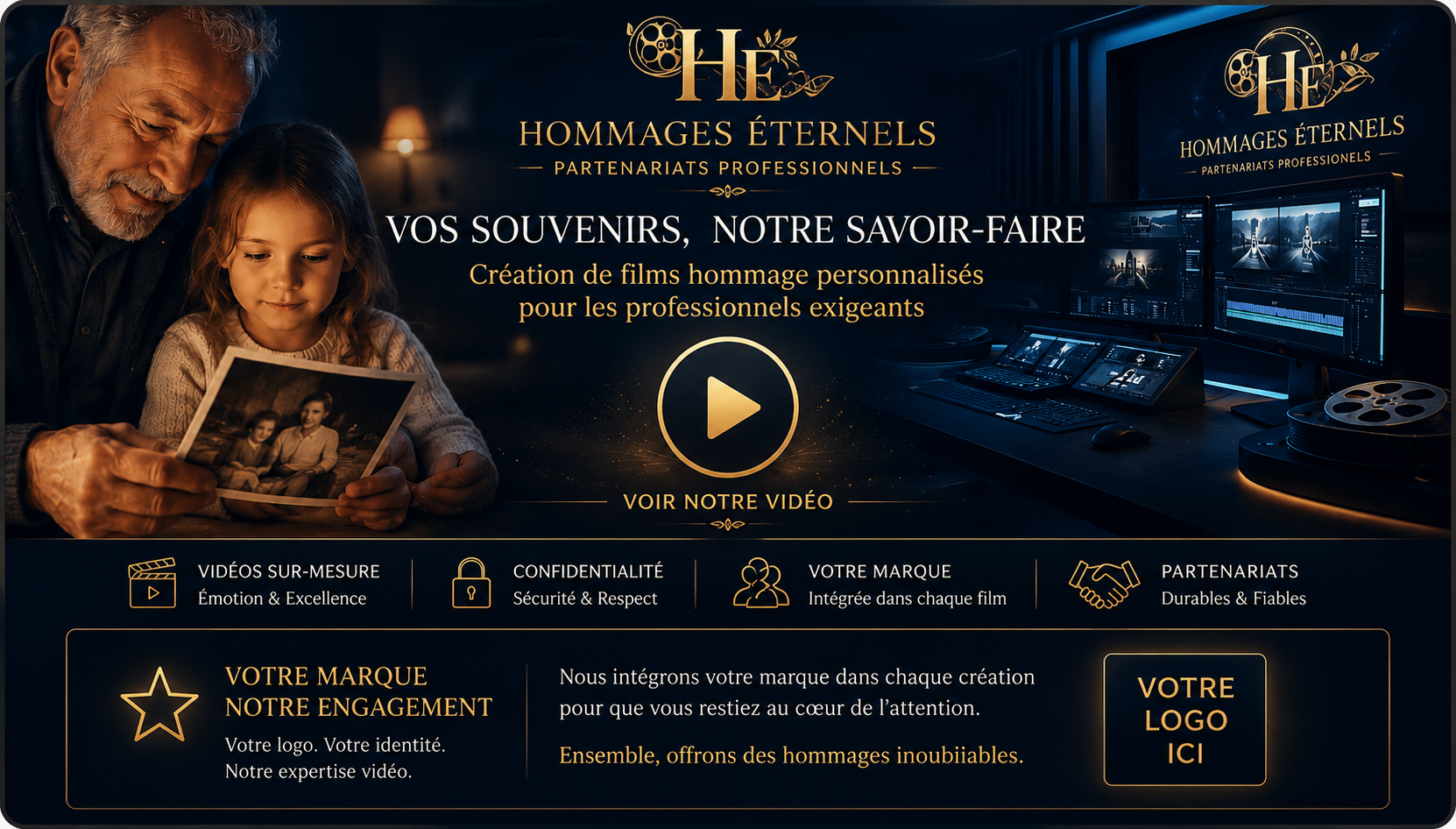 Vignette de la vidéo de présentation pour Hommage Éternel Partenaires