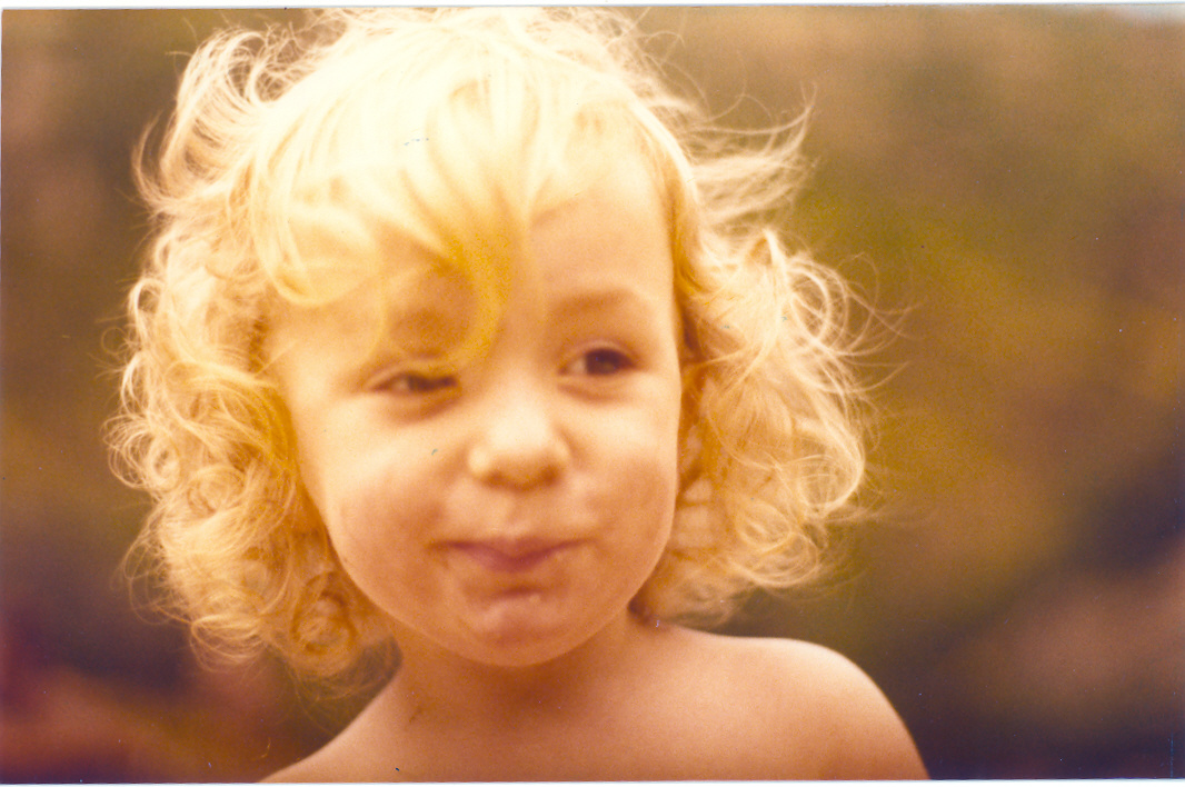 Original old child portrait